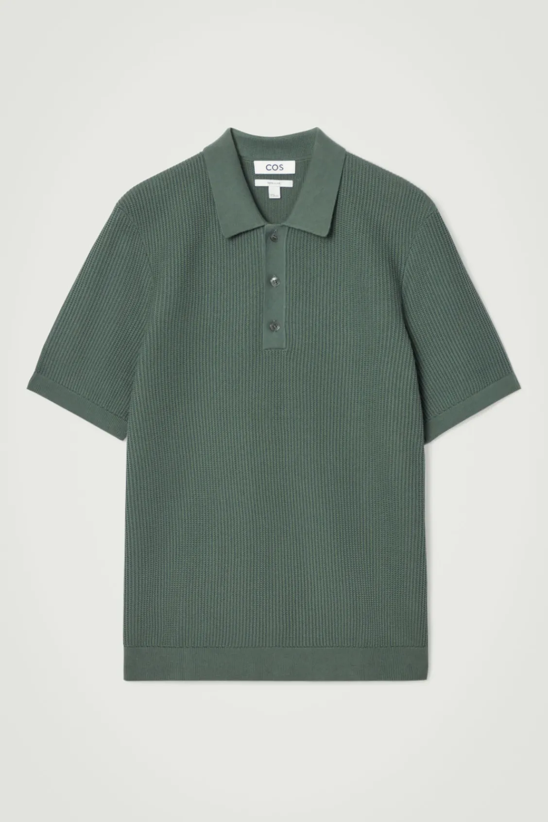 COS TEXTURED KNITTED POLO SHIRT- Polo Shirts | Sweaters & Cardigans