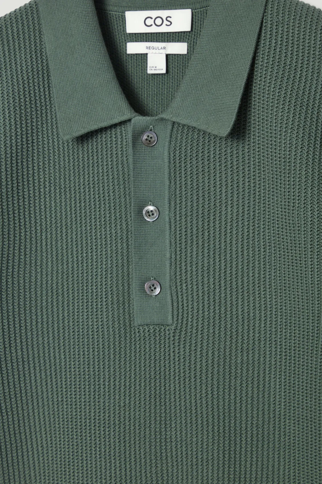 COS TEXTURED KNITTED POLO SHIRT- Polo Shirts | Sweaters & Cardigans