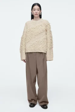 COS TEXTURED LOOP-KNIT WOOL JUMPER-Women Sweaters & Cardigans