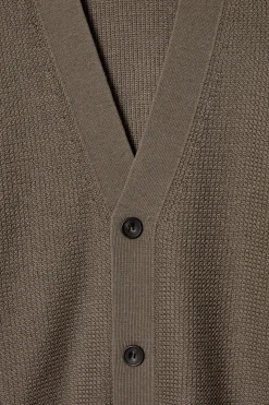 COS TEXTURED MERINO WOOL CARDIGAN- Sweaters & Cardigans