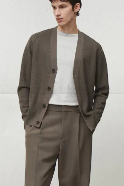 COS TEXTURED MERINO WOOL CARDIGAN- Sweaters & Cardigans