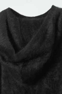 COS TEXTURED PURE CASHMERE HOODIE-Women Cashmere | Sweaters & Cardigans