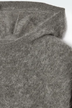 COS TEXTURED PURE CASHMERE HOODIE-Women Cashmere | Sweaters & Cardigans
