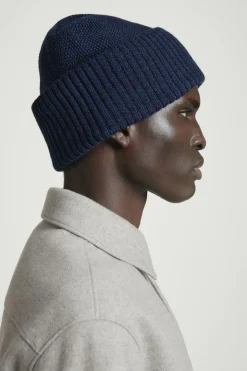 COS TEXTURED WOOL BEANIE- Hats & Scarves