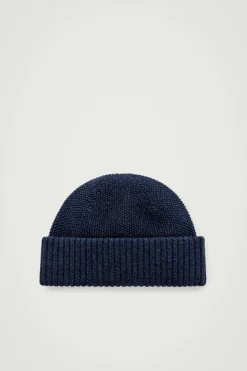 COS TEXTURED WOOL BEANIE- Hats & Scarves