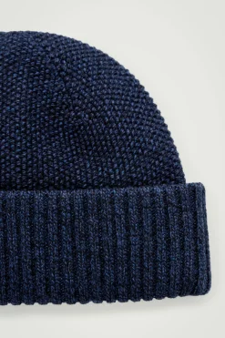 COS TEXTURED WOOL BEANIE- Hats & Scarves