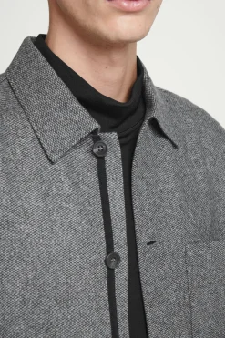 COS TEXTURED WOOL-BLEND OVERSHIRT- Shirts