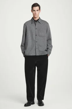 COS TEXTURED WOOL-BLEND OVERSHIRT- Shirts