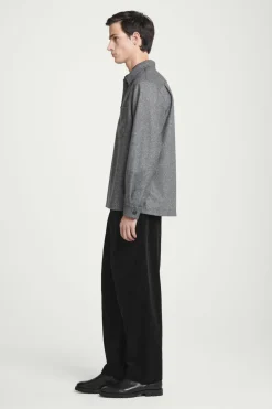 COS TEXTURED WOOL-BLEND OVERSHIRT- Shirts