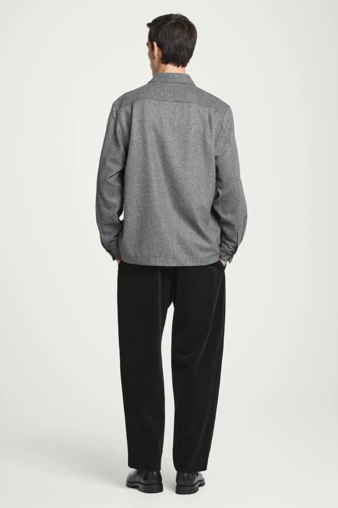 COS TEXTURED WOOL-BLEND OVERSHIRT- Shirts