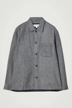 COS TEXTURED WOOL-BLEND OVERSHIRT- Shirts