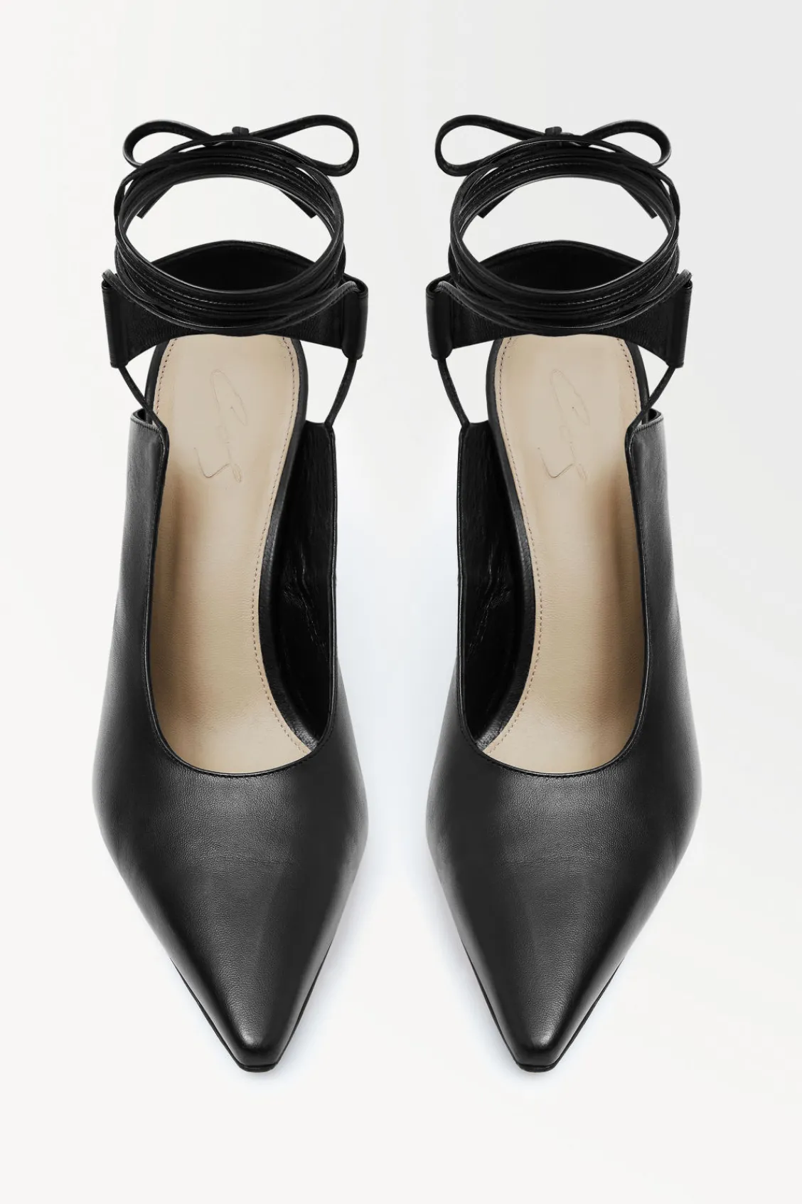 COS THE ANGLED LACE-UP PUMPS-Women Shoes