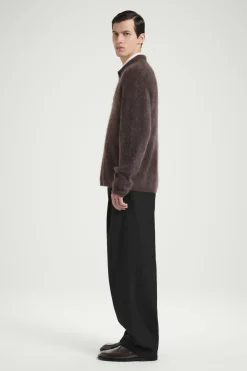 COS THE BRUSHED-CASHMERE POLO SHIRT- Polo Shirts | Cashmere