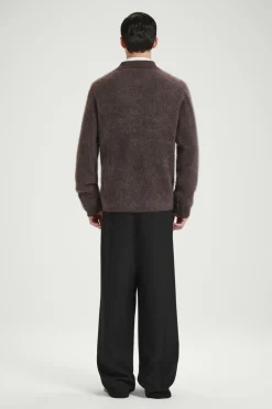 COS THE BRUSHED-CASHMERE POLO SHIRT- Polo Shirts | Cashmere