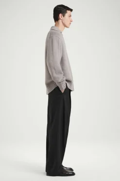 COS THE CASHMERE POLO SWEATER- Polo Shirts | Cashmere
