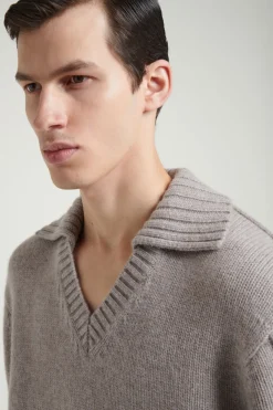 COS THE CASHMERE POLO SWEATER- Polo Shirts | Cashmere