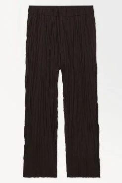 COS THE CRINKLED BARREL-LEG PANTS- Pants