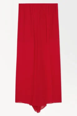 COS THE CRINKLED SILK-CHIFFON MAXI SKIRT-Women Skirts