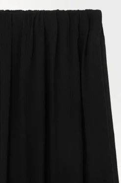 COS THE CRINKLED SILK-CHIFFON MAXI SKIRT-Women Skirts