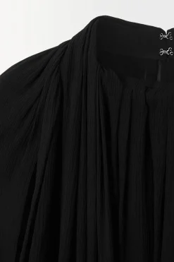 COS THE CRINKLED SILK-CHIFFON BLOUSE-Women Shirts & Blouses | Tops