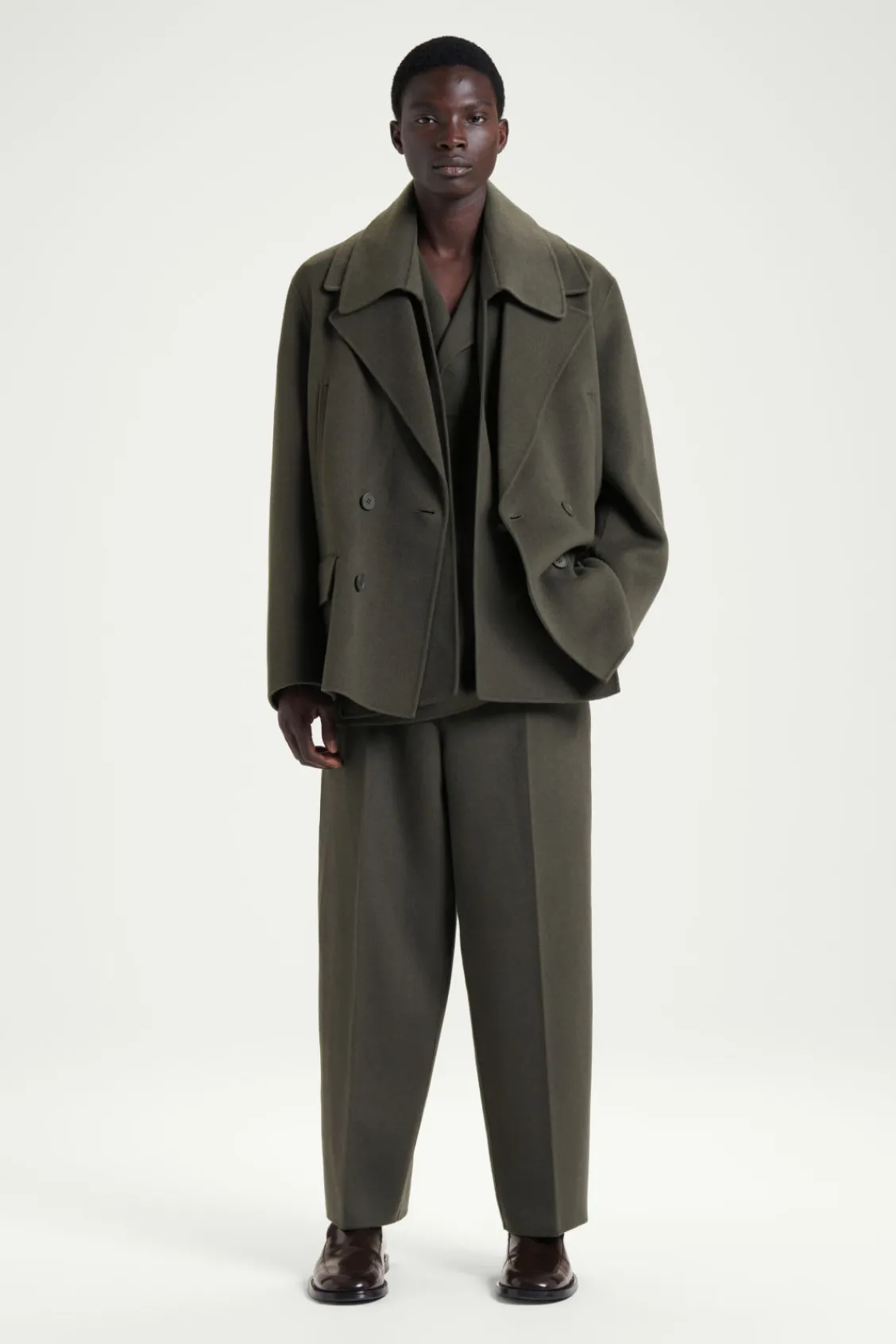 COS THE DOUBLE-BREASTED PEA COAT- Coats & Jackets