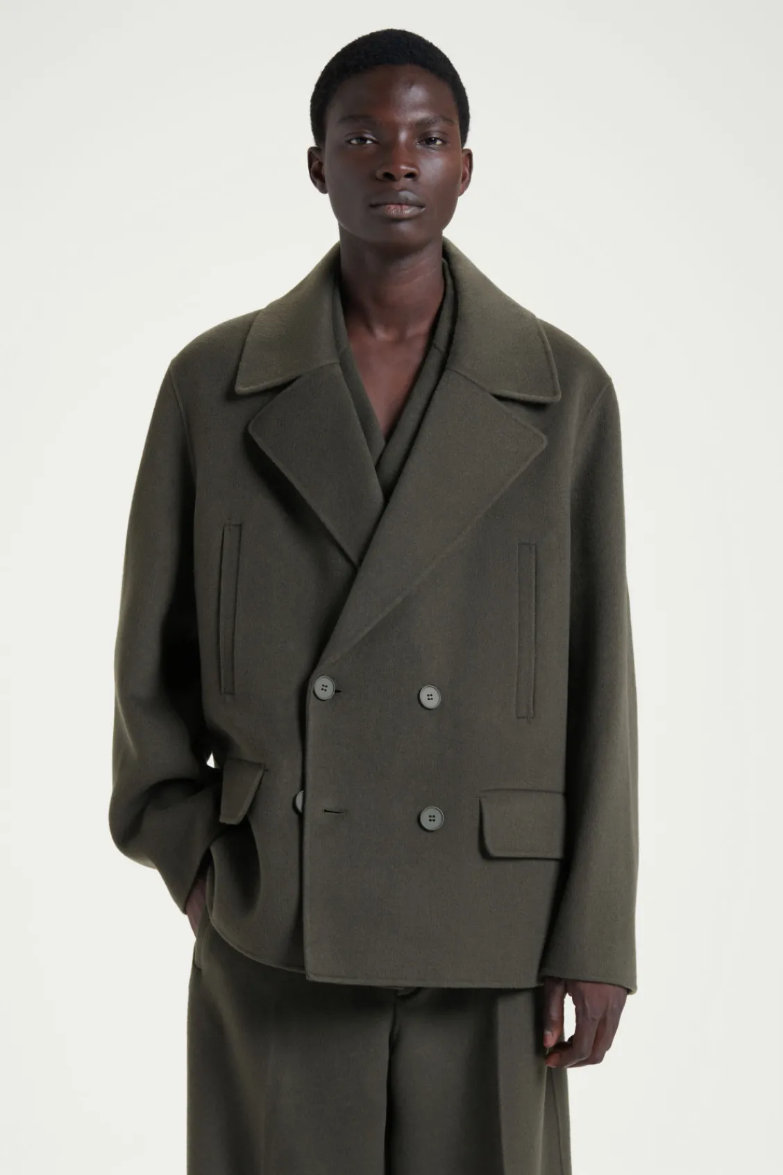 COS THE DOUBLE-BREASTED PEA COAT- Coats & Jackets