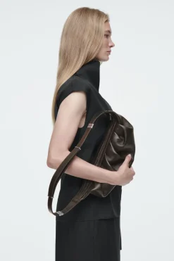 COS THE DRAPED CROSSBODY - LEATHER-Women Bags