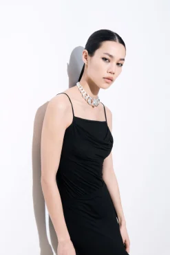 COS THE DRAPED JERSEY BODYSUIT-Women Tops