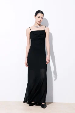 COS THE DRAPED JERSEY MAXI SKIRT-Women Skirts