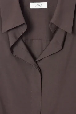 COS THE DRAPED SILK SHIRT-Women Shirts & Blouses | Tops