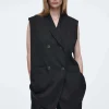 COS THE ELONGATED SLEEVELESS BLAZER-Women Vests & Tailoring | Coats & Jackets