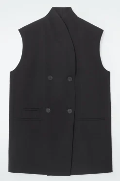 COS THE ELONGATED SLEEVELESS BLAZER-Women Vests & Tailoring | Coats & Jackets