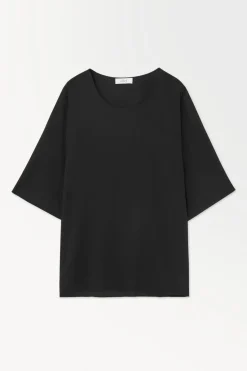 COS THE ESSENTIAL FLUID WOVEN T-SHIRT-Women T-Shirts | Tops