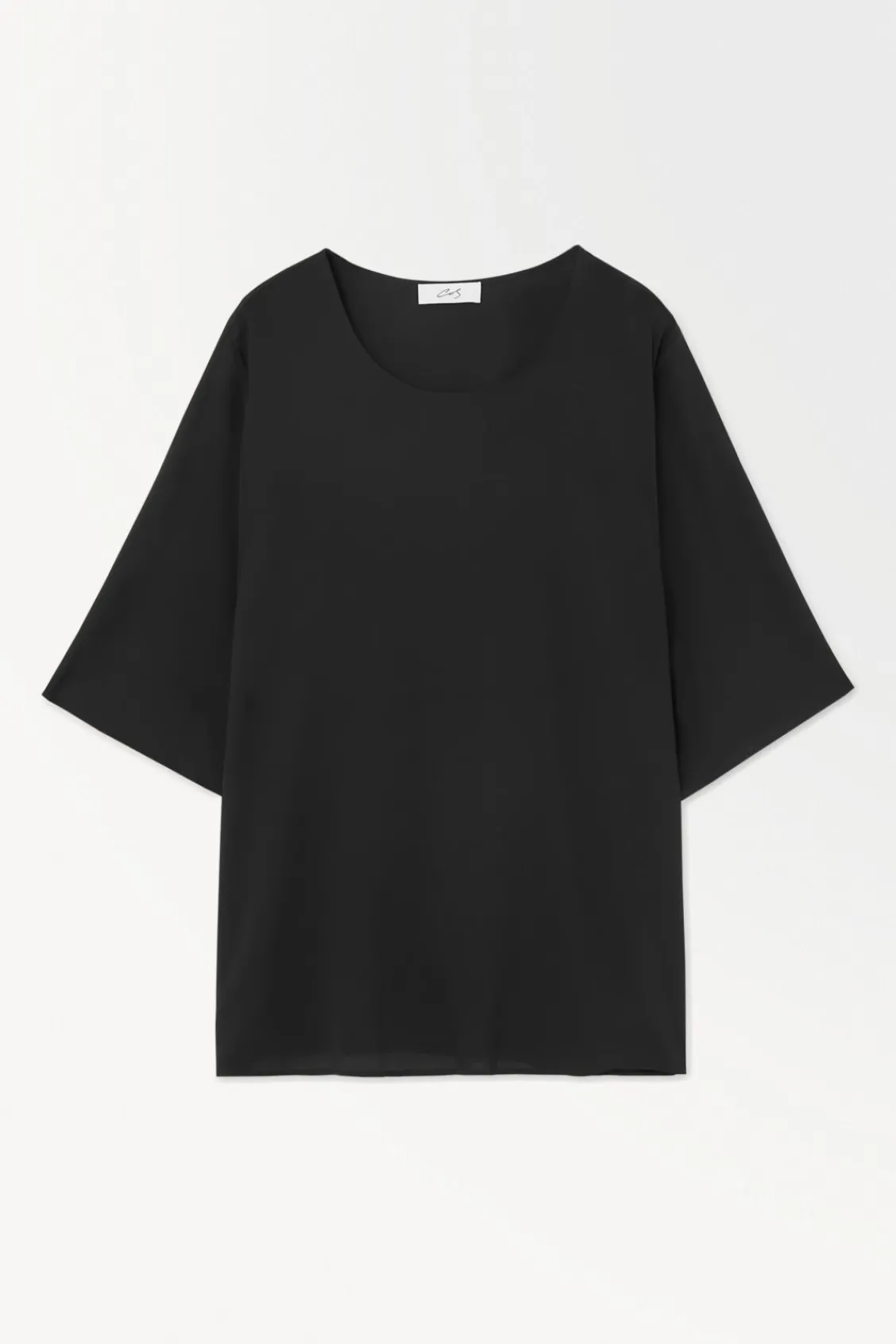 COS THE ESSENTIAL FLUID WOVEN T-SHIRT-Women T-Shirts | Tops