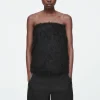COS THE FEATHERED BANDEAU-Women Tops
