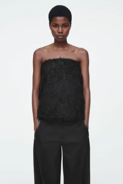COS THE FEATHERED BANDEAU-Women Tops