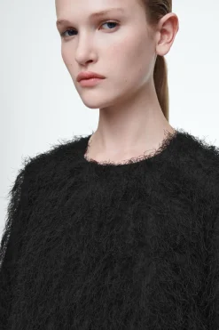 COS THE FEATHERED MINI SHIFT DRESS-Women Dresses & Jumpsuits