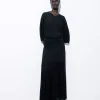 COS THE FLARED KNITTED MAXI SKIRT-Women Skirts | Sweaters & Cardigans