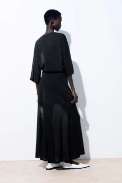 COS THE FLARED KNITTED MAXI SKIRT-Women Skirts | Sweaters & Cardigans