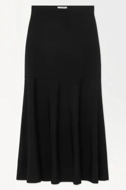 COS THE FLARED KNITTED MAXI SKIRT-Women Skirts | Sweaters & Cardigans