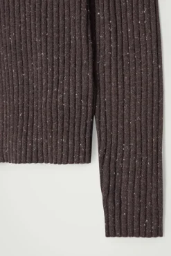 COS THE FLECKED WOOL POLO SHIRT- Polo Shirts | Cashmere