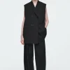COS THE FLUID BARREL-LEG PANTS-Women Vests & Tailoring | Pants