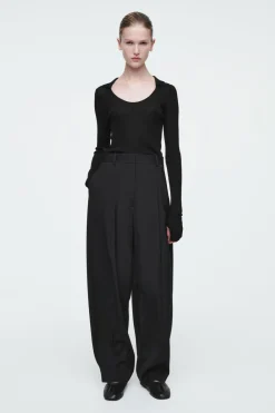 COS THE FLUID BARREL-LEG PANTS-Women Vests & Tailoring | Pants