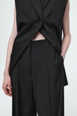 COS THE FLUID BARREL-LEG PANTS-Women Vests & Tailoring | Pants
