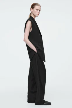 COS THE FLUID BARREL-LEG PANTS-Women Vests & Tailoring | Pants