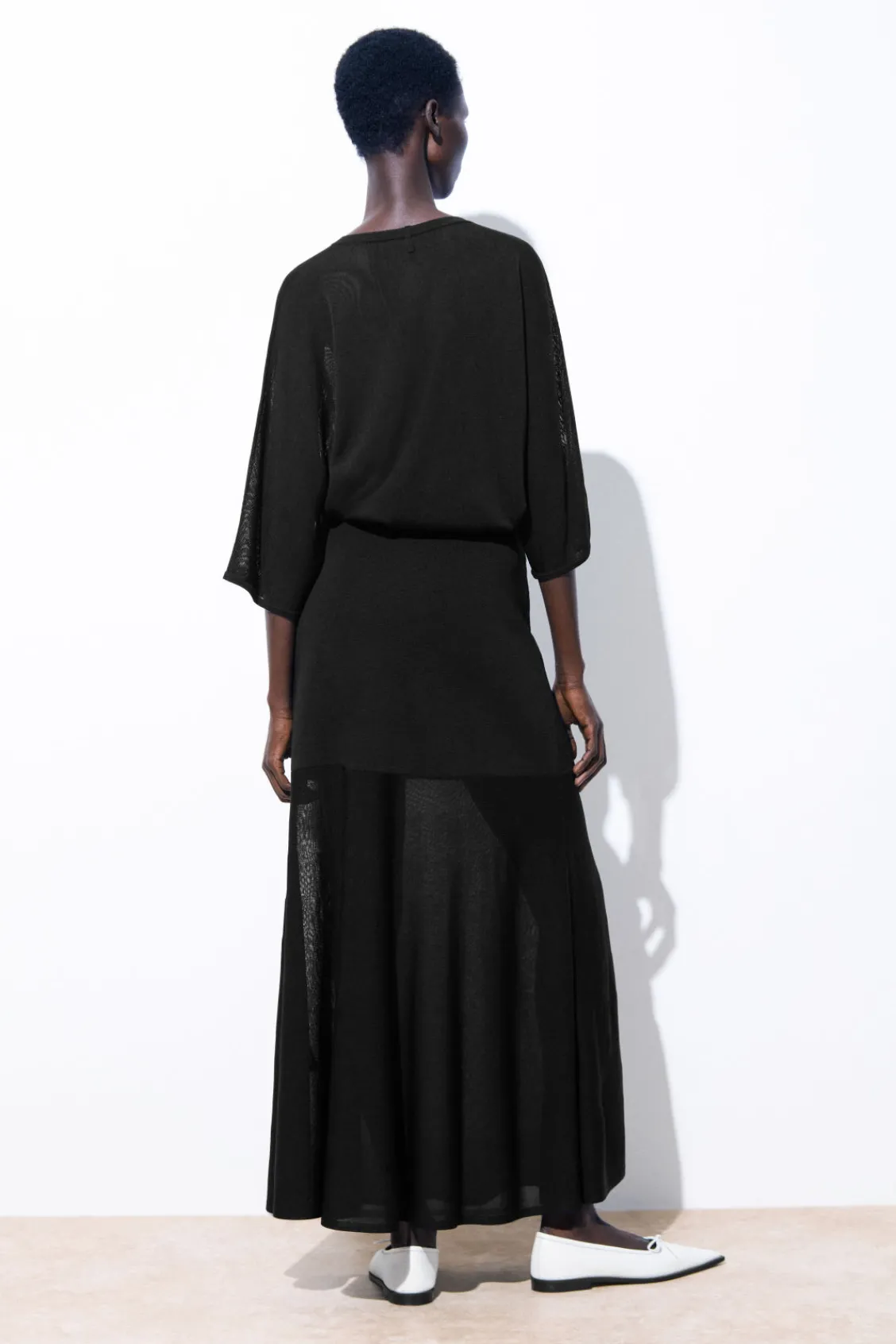 COS THE FLUID KNITTED T-SHIRT-Women T-Shirts | Tops