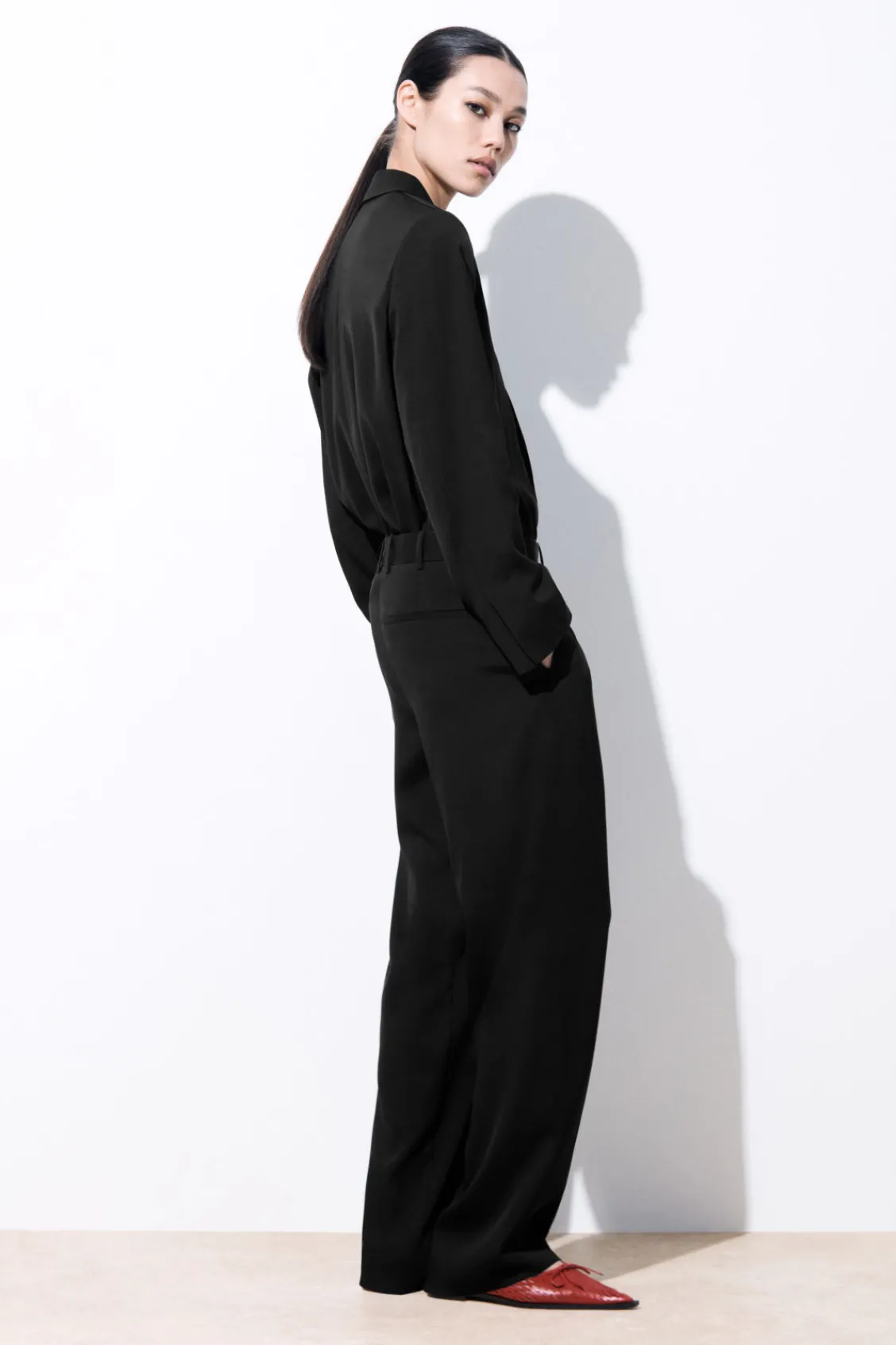 COS THE FLUID WIDE-LEG PANTS-Women Pants