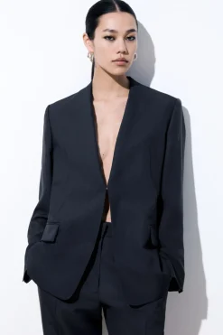 COS THE FOLDED-LAPEL WOOL BLAZER-Women Coats & Jackets
