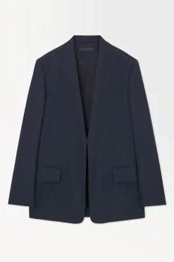 COS THE FOLDED-LAPEL WOOL BLAZER-Women Coats & Jackets