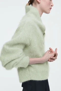 COS THE FUNNEL-NECK BRUSHED-CASHMERE SWEATER-Women Cashmere | Sweaters & Cardigans